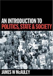 Cover of: An introduction to politics, state and society