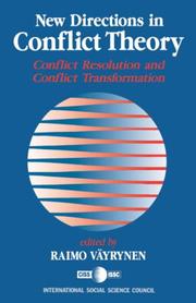 Cover of: New directions in conflict theory: conflict resolution and conflict transformation