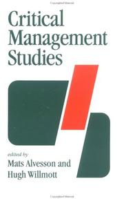 Cover of: Critical management studies