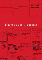 Cover of: Essays on Art & Language (Writing Art)