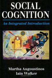 Cover of: Social Cognition by Martha Augoustinos, Iain Walker