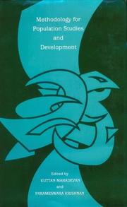 Cover of: Methodology for population studies and development