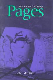 Cover of: Pages by John Matthias, John Matthias