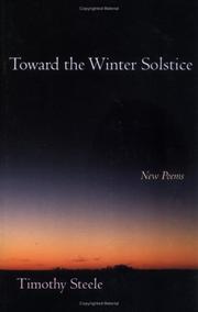 Cover of: Toward the winter solstice: new poems