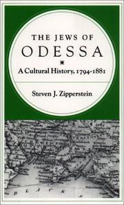 Cover of: The Jews of Odessa by Steven J. Zipperstein