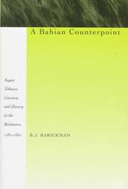 Cover of: A Bahian counterpoint by B. J. Barickman