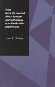 Cover of: What have we learned about science and technology from the Russian experience?