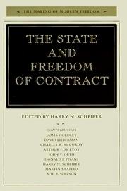 Cover of: The state and freedom of contract