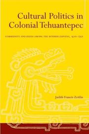 Cultural politics in colonial Tehuantepec by Judith Francis Zeitlin