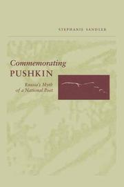 Cover of: Commemorating Pushkin: Russia's myth of a national poet