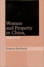 Cover of: Women and property in China: 960-1949