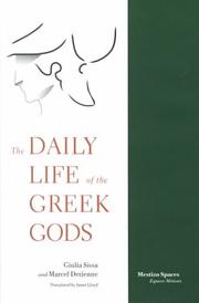 Cover of: The Daily Life of the Greek Gods (Mestizo Spaces / Espaces Metisses) by Giulia Sissa, Marcel Detienne