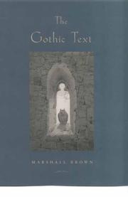 Cover of: The Gothic text