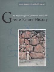 Cover of: Greece Before History: An Archaeological Companion and Guide