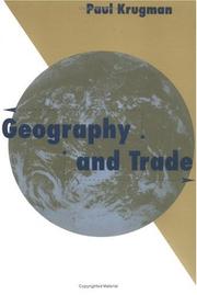 Cover of: Geography and Trade (Gaston Eyskens Lectures) by Paul R. Krugman