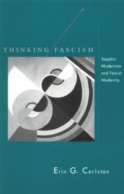 Cover of: Thinking Fascism by Erin Carlston