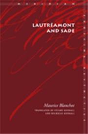 Cover of: Lautreamont and Sade