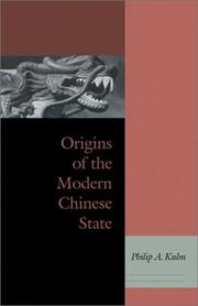 Cover of: Origins of the Modern Chinese State
