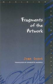 Cover of: Fragments of the artwork by Jean Genet