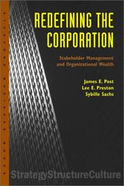 Redefining the corporation by James Post, Lee Preston, Sybille Sachs