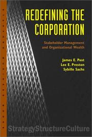 Cover of: Redefining the Corporation: Stakeholder Management and Organizational Wealth (Stanford Business Books)