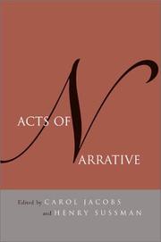 Cover of: Acts of narrative