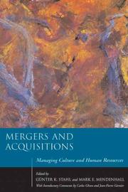 Cover of: Mergers and Acquisitions: Managing Culture and Human Resources (Stanford Business Books)