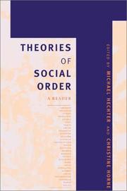 Cover of: Theories of social order: a reader