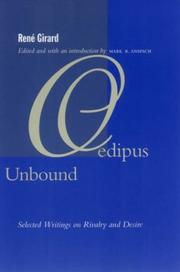 Cover of: Oedipus unbound by René Girard
