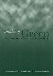 Cover of: Shades of Green by Neil A. Gunningham, Robert Kagan, Dorothy Thornton