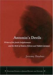 Cover of: Antonio's Devils by Jeremy Dauber