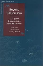 Cover of: Beyond bilateralism: U.S.-Japan relations in the new Asia-Pacific