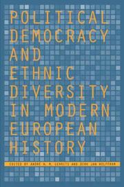 Cover of: Political democracy and ethnic diversity in modern European history | 