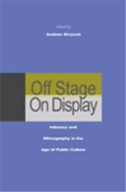 Cover of: Off Stage/On Display by Andrew Shryock, Andrew Shryock