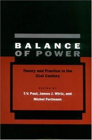 Cover of: Balance of Power: Theory and Practice in the 21st Century