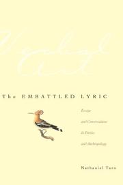 Cover of: The Embattled Lyric: Essays and Conversations in Poetics and Anthropology (Verbal Art: Studies in Poetics)