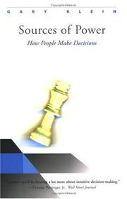 Cover of: Sources of Power: How People Make Decisions