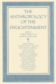 Cover of: The Anthropology of the Enlightenment by 