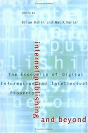 Cover of: Internet publishing and beyond by edited by Brian Kahin and Hal R. Varian.