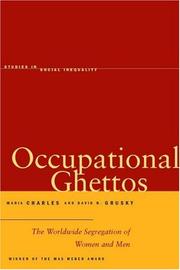 Cover of: Occupational Ghettos: The Worldwide Segregation of Women and Men (Studies in Social Inequality)