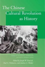 Cover of: The Chinese cultural revolution as history