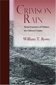Cover of: Crimson Rain by William Rowe
