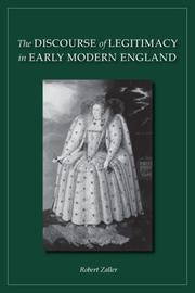 Cover of: The Discourse of Legitimacy in Early Modern England