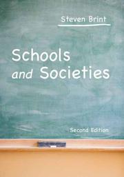 Cover of: Schools and Societies by Steven Brint