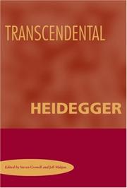 Cover of: Transcendental Heidegger by 