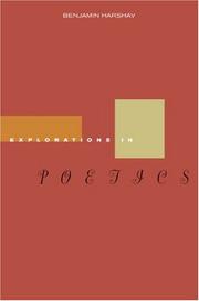 Cover of: Explorations in Poetics