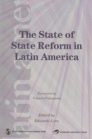 Cover of: The State of State Reform (Latin American Development Forum) by Eduardo Lora