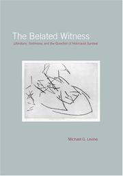 Cover of: The Belated Witness by Michael Levine