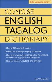 Cover of: Concise English-Tagalog Dictionary (Tuttle Language Library) by Jose Villa Panganiban