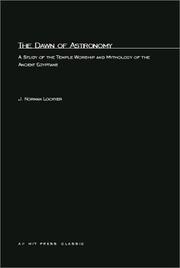 Cover of: The Dawn of Astronomy